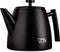 VDN RVS Theepot Dubbelwandig met Filter - Zwarte Theekan 1 Liter - 802