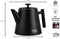 VDN RVS Theepot Dubbelwandig met Filter - Zwarte Theekan 1 Liter - 902