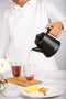 VDN RVS Theepot Dubbelwandig met Filter - Zwarte Theekan 1 Liter - 902