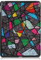 3-Vouw abstract patroon stand flip hoes Geschikt voor iPad 9.7 (2017/2018)