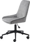 Bureaustoel Shenley Grijs Velvet - Giga Living