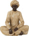 J-Line figuur Indiase Figuur Zittend - polyresin - beige/bruin - small