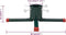 vidaXL - Kerstboomstandaard - 60x60x16 cm - Groen