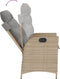 vidaXL - Tuinstoelen - 2 - st - verstelbaar - kussens - poly - rattan - gemengd - beige
