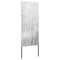 Tuin Privacy Screen Bloemen Zilver 50 x 140 cm Roestvrij staal