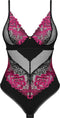 Obsessive - Rosenty Teddy - Zwart/Paars