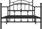 vidaXL - Bedframe - met - hoofd- - en - voeteneinde - metaal - zwart - 100x190 - cm