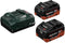 Metabo 685122000 - LiHD accu-pack 18 V/5,5 Ah - Lader ASC 30-36 V (2 stuks)