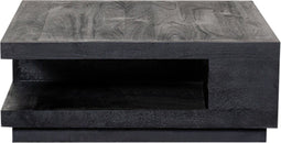 LABEL51 Square Salontafel - Zwart - Mangohout - 80 cm