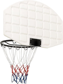 VDXL Basketbalbord 71x45x2 cm polyetheen wit
