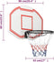 VDXL Basketbalbord 90x60x2 cm polyetheen wit