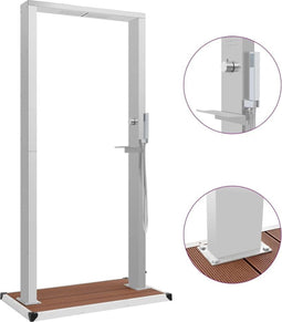 VDXL Buitendouche met bak HKC roestvrij staal