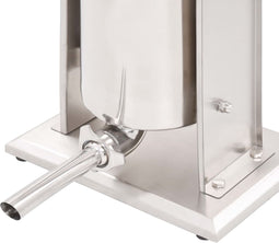 VDXL Worstenvuller handmatig 10 L roestvrij staal zilverkleurig