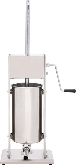 VDXL Worstenvuller handmatig 15 L roestvrij staal zilverkleurig