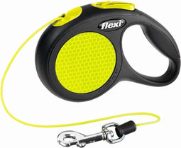 Flexi New Classic Koord - Hondenriem - Neon Band - XS - 3 m (<8 kg)