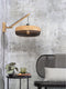 GOOD&MOJO Wandlamp Palawan - Bamboe/Zwart - 55x40x45cm - Binnen Scandinavisch,Bohemian