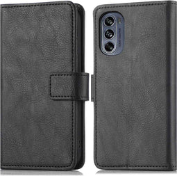 imoshion Hoesje Geschikt voor Motorola Moto G62 Hoesje Met Pasjeshouder - imoshion Luxe Bookcase - Zwart