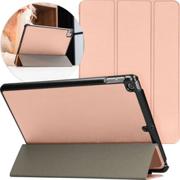 Imoshion iPad 9e/8e/7e gen (2021/2020/2019) - Trifold Bookcase - Auto-wake functie - Rosé Goud