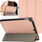 Imoshion iPad 9e/8e/7e gen (2021/2020/2019) - Trifold Bookcase - Auto-wake functie - Rosé Goud