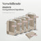 Skycases Packing Cubes - Koffer Organizer Set - 6-delige Set - Compressie Rits - Beige (6 stuks)