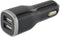 Mobiparts Car Charger - Dual USB 2.4A met Micro USB Kabel - Smart IC - Zwart