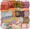 vidaXL - Poef - modulair - stof - patchwork