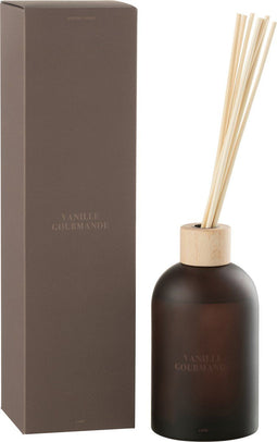 J-Line geurolie + stokjes Accords Essentiels - Vanille Gourmande - bruin - 550 ml