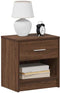 vidaXL - Nachtkastjes - 2 - st - met - lade - 39x28x41 - cm - bruin - eikenkleurig