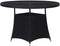 vidaXL - Tuintafel - Ø110x74 - cm - poly - rattan - zwart