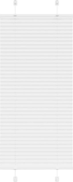 vidaXL - Plissé - rolgordijn - 65x100 - cm - stofbreedte - 64,4 - cm - polyester - wit