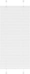 vidaXL - Plissé - rolgordijn - 65x100 - cm - stofbreedte - 64,4 - cm - polyester - wit