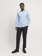 Jack & Jones Blajaxon - Stretch Overhemd Slim-Fit - Lichtblauw - Maat L