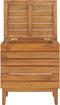 vidaXL - Wasmand - 30x30x45 - cm - massief - teakhout