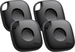 Tile - Mate (2024) - Bluetooth Tracker met SOS-functie - Zwart (4 stuks)