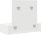 vidaXL - Wand-kledingtafel - Wit - 83x40x70 - cm
