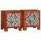 vidaXL - Nachtkastje - 2 - st - 40x30x45 - cm - massief - acaciahout