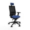 Piqueras y Crespo 2D066N2 - Bureaustoel - Hoofdsteun en verstelbare hoogte - Marineblauw