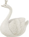 J-Line spaarpot Zwaan - polyresn - wit/zilver