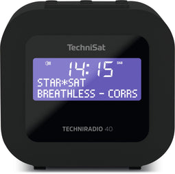 Technisat Techniradio 40 - DAB+ FM Wekkerradio - USB Oplaadfunctie - Zwart