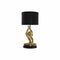 Bureaulamp DKD Home Decor Zwart Gouden Polyester Hars Aap (25 x 25 x 48 cm)