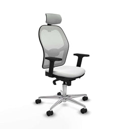 Piqueras y Crespo 2D086N2 - Bureaustoel - Verstelbare hoofdsteun - Wit