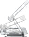 Gembird NBS-D1-03 - Opvouwbare aluminium notebookstandaard - Traploze hoogteverstelling - Zilver