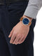 Komono Magnus II Blue Cognac horloge dames en heren - bruin - messing