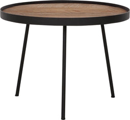 DTP Home Coffee table Saturnus medium NATURAL,37xØ50 cm, recycled teakwood