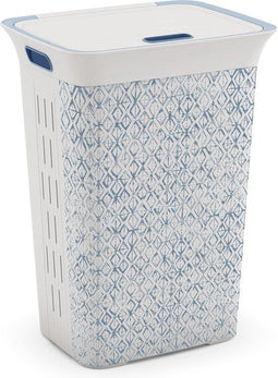 KIS Chic Wasbox - 60L - Ventilatiegaten - Wit/Blauw