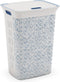KIS Chic Wasbox - 60L - Ventilatiegaten - Wit/Blauw
