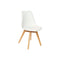 Stoel DKD Home Decor 48 x 55 x 83 cm Wit Polypropyleen Beukenhout