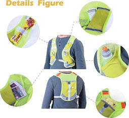 Veelzijdig Reflecterend Running Vest voor Actieve Veiligheid - Voor Mannen, Vrouwen & Jeugd