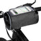 Veelzijdige Fietsstuurtas - Waterdicht en Touchscreen Compatibel - 22x12 cm - Zwart