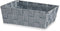 Veelzijdige mand Grijs Stof 2,4 L 20 x 8 x 24 cm (24 Stuks)